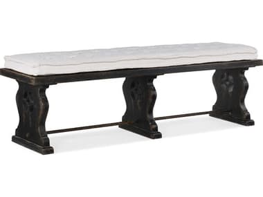 Hooker Furniture Ciao Bella Tuscan White / Black Accent Bench HOO58059001999