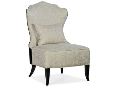 Hooker Furniture Sanctuary 2 Belle Fleur Slipper 27" Beige Fabric Accent Chair HOO58455200199