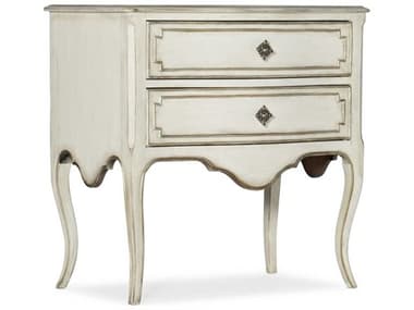 Hooker Furniture Sanctuary Coco En Blanc 30" Wide 2-Drawers White Hardwood Nightstand HOO58659011602