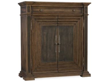 Hooker Furniture Hill Country Timeworn Saddle Brown / Anthracite Black Cypress Mill Accent Chest HOO596050007MULTI