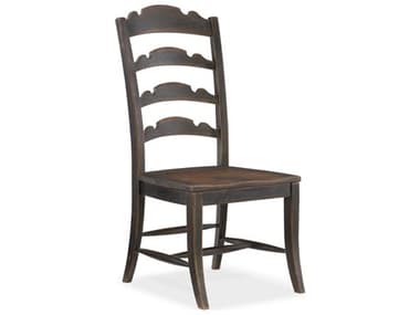 Hooker Furniture Hill Country Hardwood Black Side Dining Chair HOO596075310BLK