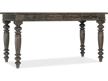 Hooker Furniture Traditions 60" Dark Wood Gray Pine Writing Desk HOO59611046089