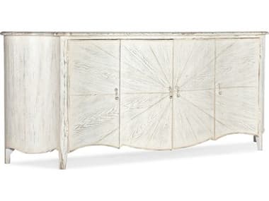 Hooker Furniture Traditions 80" Maple Wood Soft White Media Console HOO59615548402