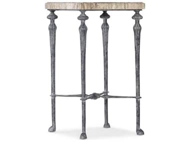Hooker Furniture Traditions 12" Round Gray Brown Stone End Table HOO59618011700