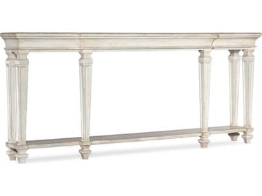Hooker Furniture Traditions 78" Rectangular Wood Soft White Console Table HOO59618016102
