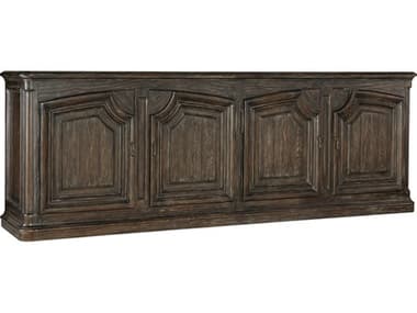 Hooker Furniture Traditions 105'' Pine Wood Dark Credenza Sideboard HOO59618500489