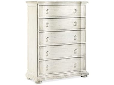 Hooker Furniture Traditions 44" Wide 6-Drawers Soft White Cedar Wood Accent Chest HOO59619001002