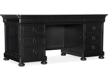 Hooker Furniture Work Your Way Bristowe 66" Black Executive Desk HOO59711056399