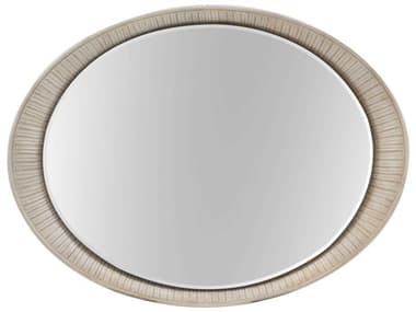 Hooker Furniture Elixir Champagne Silver with Grey Beige 32''W x 42''H Oval Accent Wall Mirror HOO599090007MTL