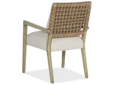 Hooker Furniture Surfrider Beige Fabric Upholstered Arm Dining Chair HOO60157530180