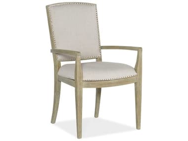 Hooker Furniture Surfrider Beige Fabric Upholstered Arm Dining Chair HOO60157540180