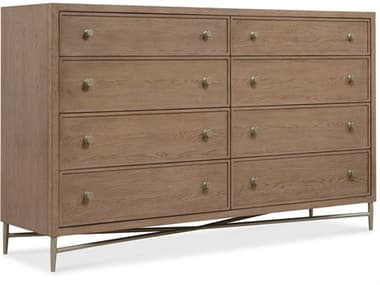 Hooker Furniture Sonnet Brown Oak Wood Double Dresser HOO60729000285