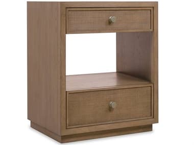 Hooker Furniture Sonnet 2-Drawers Brown Oak Wood Nightstand HOO60729011685