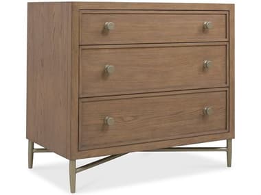 Hooker Furniture Sonnet 3-Drawers Brown Oak Wood Nightstand HOO60729021685