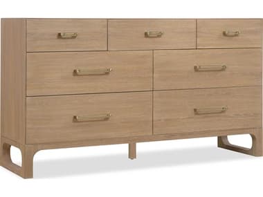 Hooker Furniture Banyon Bay 7-Drawers Oak Wood Double Dresser HOO60819000282