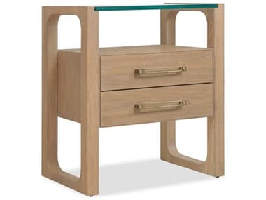 Hooker Furniture Banyon Bay 2-Drawers Oak Wood Nightstand HOO60819011682