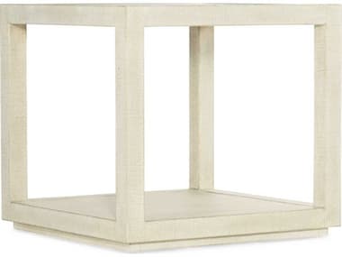 Hooker Furniture Cascade 26" Square Fabric Pebble Beach Champagne End Table HOO61208011705
