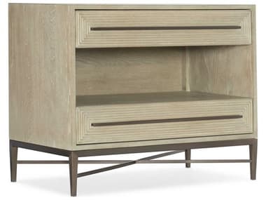 Hooker Furniture Cascade 34" Wide 2-Drawers Beige Oak Wood Nightstand HOO61209001680