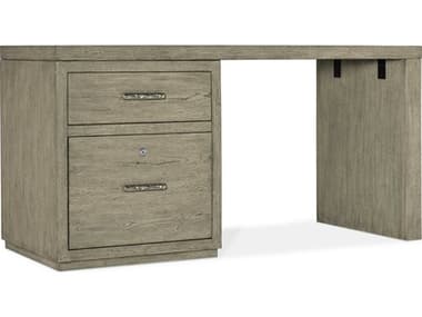 Hooker Furniture Linville Falls 60" Wood Gray Oak Secretary Desk HOO61501095385