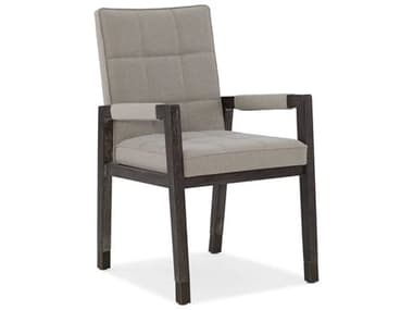 Hooker Furniture Miramar - Aventura Dark Wood / Crafty Cement Arm Dining Chair HOO620275400DKW