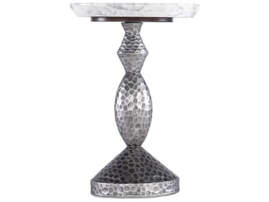 Hooker Furniture Melange Round Marble Silvers End Table HOO6285003100