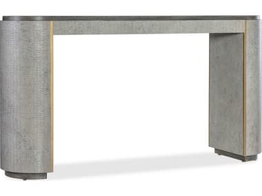 Hooker Furniture Melange Dylian 64" Oval Gray Wood Console Table HOO6288053495