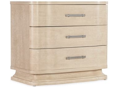 Hooker Furniture Nouveau Chic 34" Wide 3-Drawers Beige Oak Wood Nightstand HOO65009001680