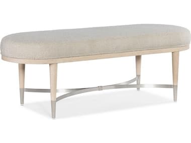 Hooker Furniture Nouveau Chic 56" Oslo Beige Sandstone Fabric Upholstered Accent Bench HOO65009001980