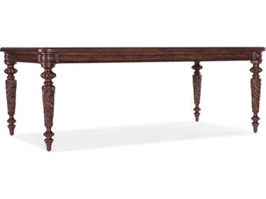 Hooker Furniture Charleston 84" Extendable Rectangular Wood Maraschino Cherry Dining Table HOO67507520785