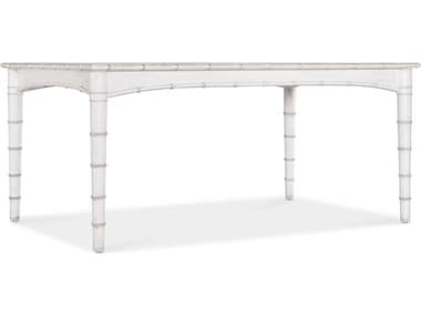 Hooker Furniture Charleston 68-88" Extendable Rectangular Wood White Heron Dining Table HOO67507521706