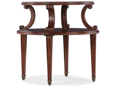 Hooker Furniture Charleston 26" Round Wood Maraschino Cherry End Table HOO67508011685