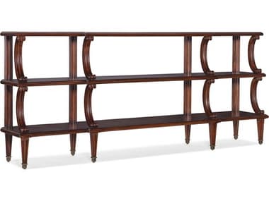 Hooker Furniture Charleston 80" Rectangular Wood Maraschino Cherry Console Table HOO67508015185