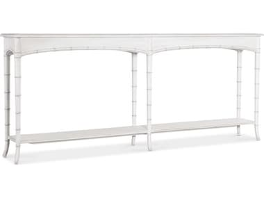 Hooker Furniture Charleston 80" Rectangular Wood White Heron Console Table HOO67508017106