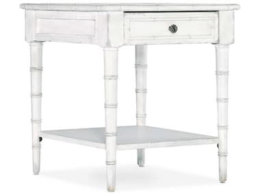 Hooker Furniture Charleston 22" Rectangular Wood White Heron End Table HOO67508031506