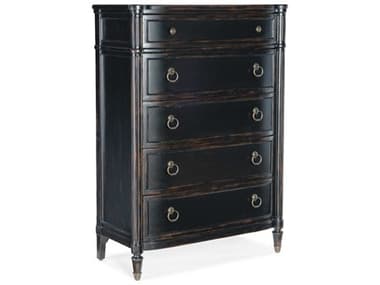 Hooker Furniture Charleston 42" Wide 5-Drawers Black Cherry Cedar Wood Accent Chest HOO67509001097