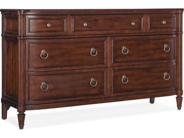 Hooker Furniture Charleston 70" Wide 7-Drawers Cherry Wood Dresser HOO67509020285