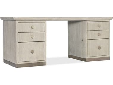 Hooker Furniture Modern Mood 74" Diamond Beige Oak Wood Executive Desk HOO68501046280