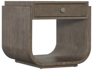 Hooker Furniture Modern Mood 26" Rectangular Wood Mink End Table HOO68508041389