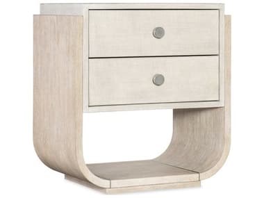 Hooker Furniture Modern Mood 28" Wide 2-Drawers Beige Solid Wood Nightstand HOO68509041680