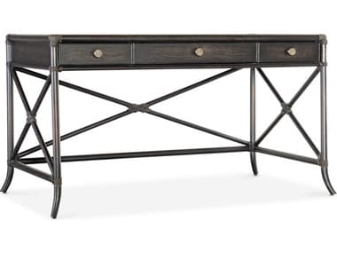 Hooker Furniture Retreat Pole Rattan 56" Black Sand Solid Wood Writing Desk HOO69501045899