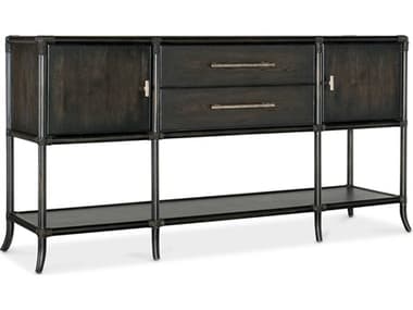 Hooker Furniture Retreat Pole Rattan 70'' Solid Wood Black Sand Sideboard HOO69507591799