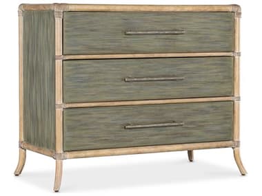 Hooker Furniture Retreat 40" Wide 3-Drawers Seagrass Dune Green Solid Wood Accent Chest HOO69509001735