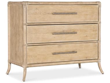 Hooker Furniture Retreat 40" Wide 3-Drawers Dune Brown Solid Wood Accent Chest HOO69509001780