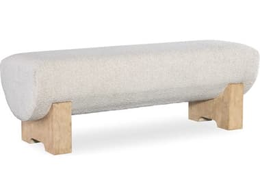 Hooker Furniture Retreat 56" Neo Cream Dune Beige Fabric Upholstered Accent Bench HOO69509001980