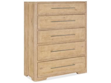 Hooker Furniture Retreat 44" Wide 5-Drawers Dune Brown Solid Wood Accent Chest HOO69509011080