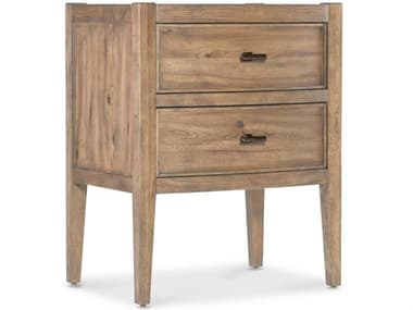 Hooker Furniture Vineyard Row 2-Drawers Brown Oak Wood Nightstand HOO69529001680