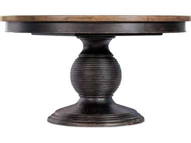 Hooker Furniture Americana 54-76" Round Black Wood Dining Table HOO70507520389