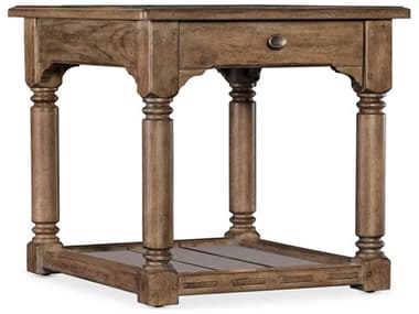 Hooker Furniture Americana 26" Rectangular Brown Wood End Table HOO70508011485