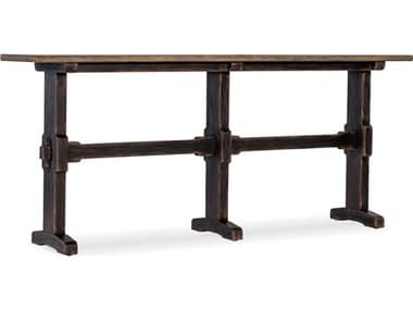 Hooker Furniture Americana 78" Rectangular Black Wood Console Table HOO70508015189