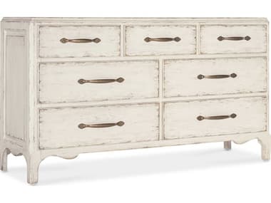 Hooker Furniture Americana 68" Wide 7-Drawer Oak Wood Double Dresser HOO70509000202